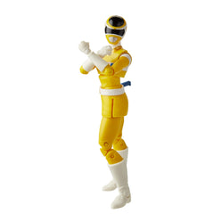 Power Rangers Lightning Collection Space Yellow Ranger astro-blaster accessory enhances action-ready display.