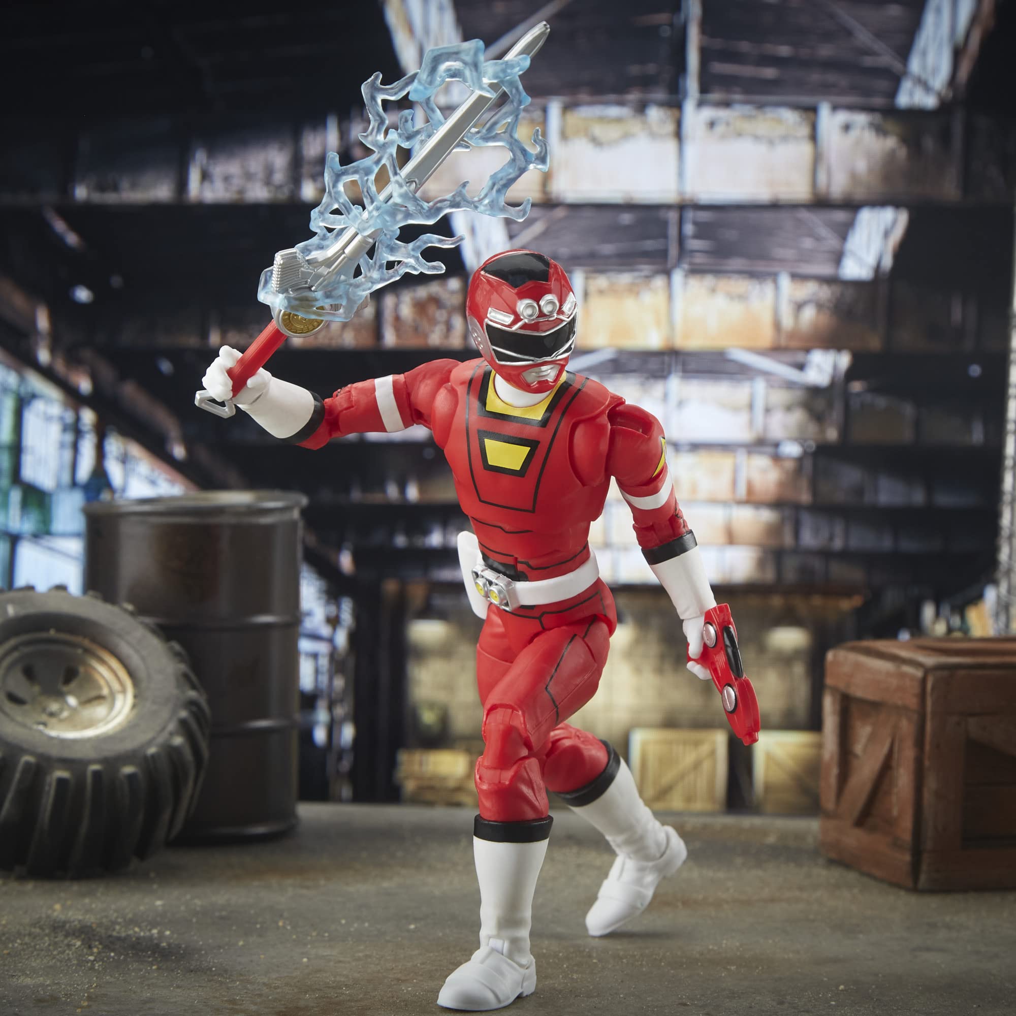 Power Rangers Turbo Red Ranger figure at 6-inch scale for collection