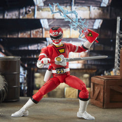 Power Rangers Turbo Red Ranger figure with complete accessory set for play