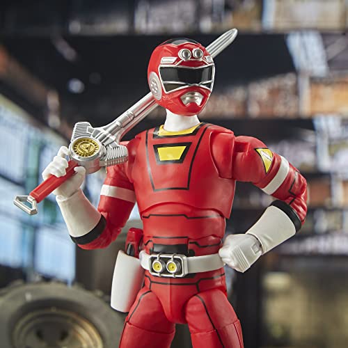 Power Rangers Turbo Red Ranger figure close up paintwork and details