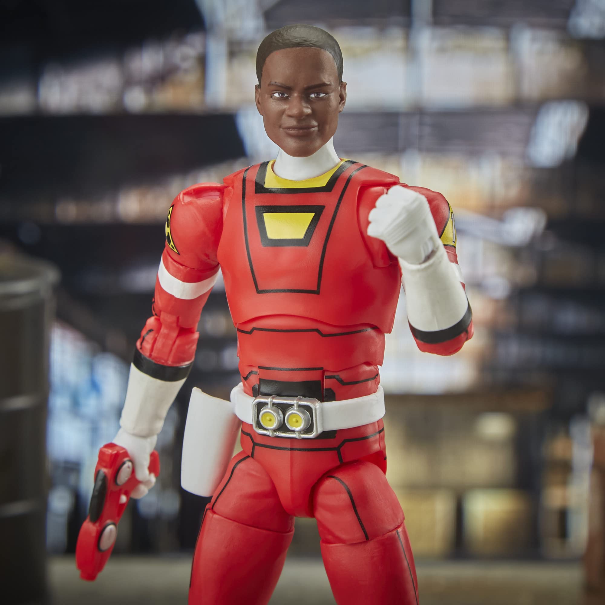 Power Rangers Turbo Red Ranger figure unhelmeted head for varied display