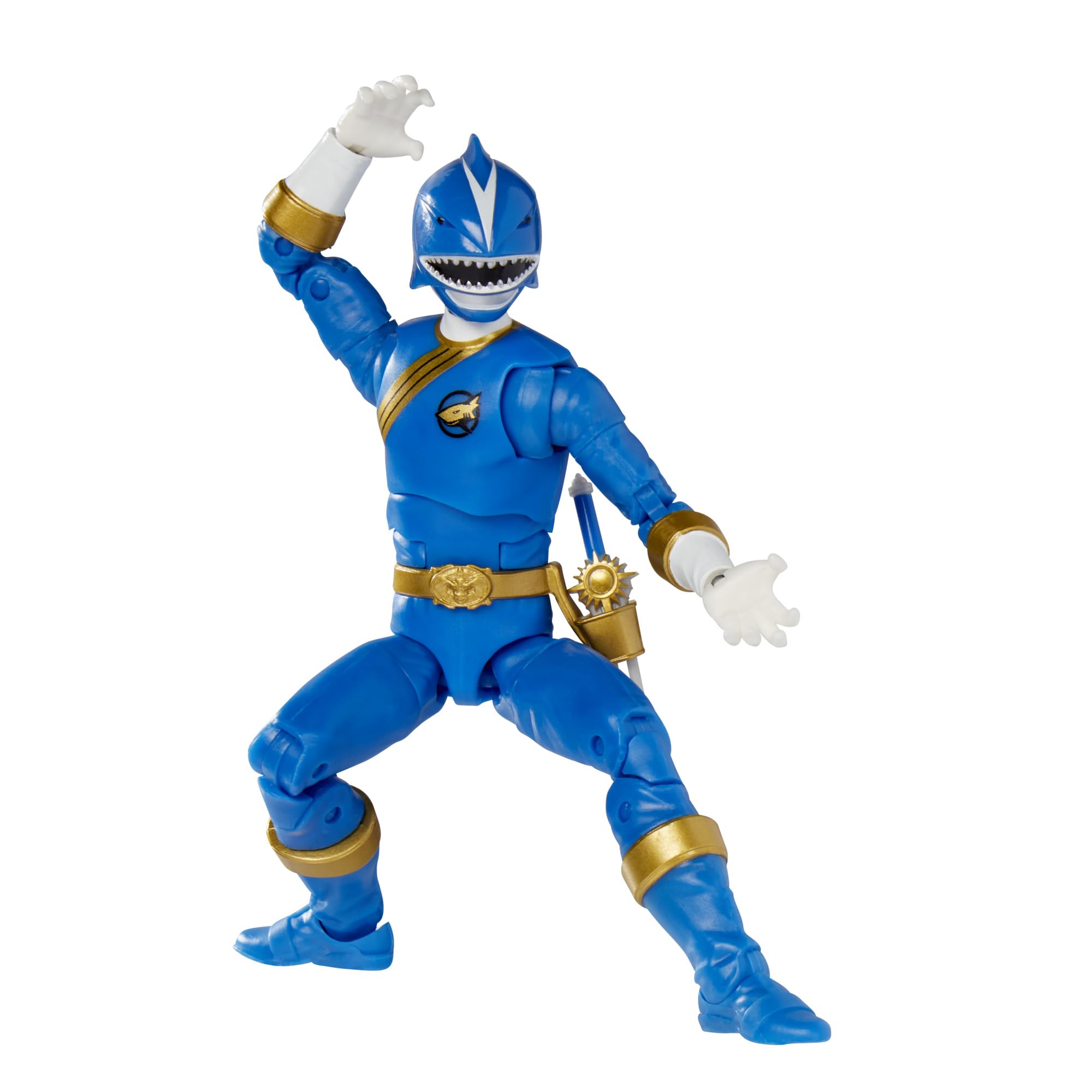 Power Rangers Lightning Collection Wild Force Blue Ranger blast effect enhances display