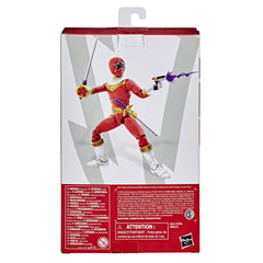 Power Rangers Lightning Collection Zeo Red Ranger with swappable heads for helmeted or unhelmeted display.