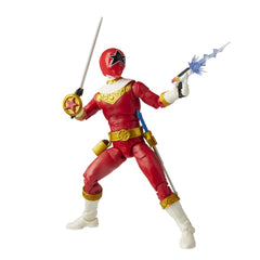 Power Rangers Lightning Collection Zeo Red Ranger Zeo Power Sword included for display variety.