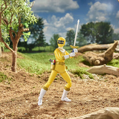 Power Rangers Lightning Collection Zeo Yellow Ranger blade accessory for versatile poses.