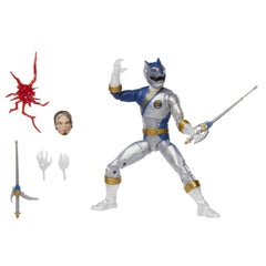 Power Rangers Lunar Wolf Ranger figure, 6-inch scale, ready for display with premium paint.