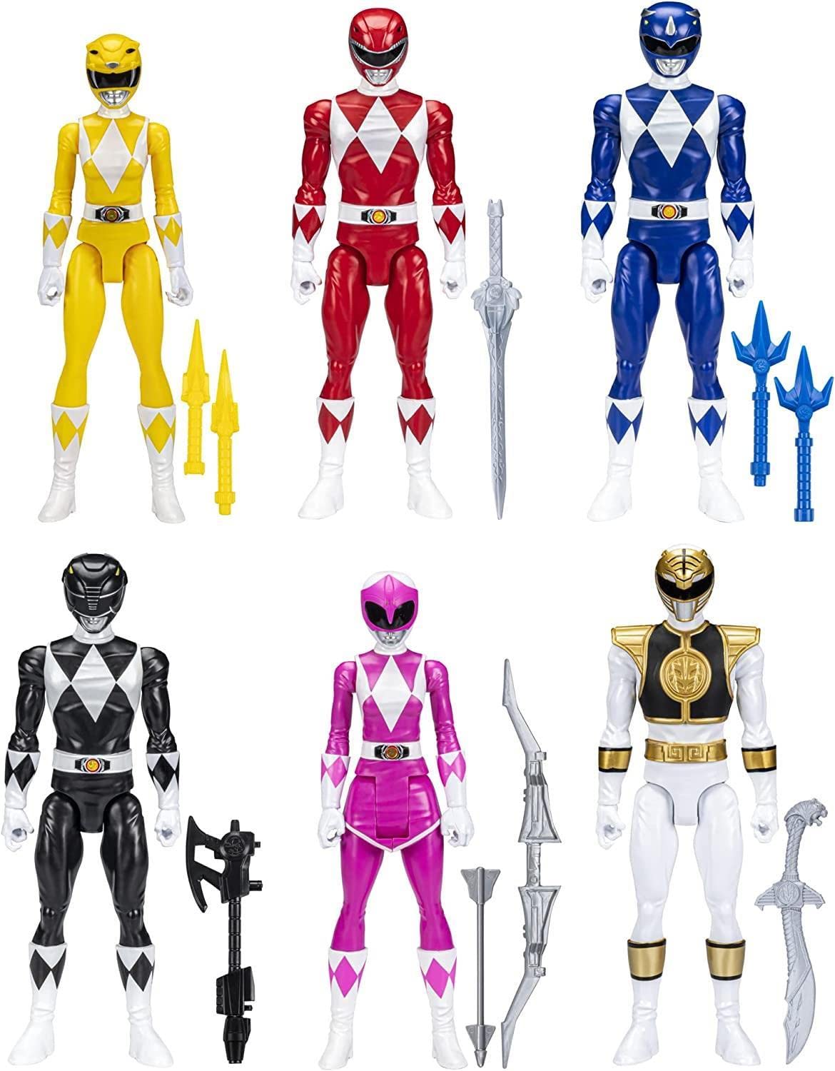 Power Rangers Mighty Morphin black ranger figure – perfect for action-packed pretend battles.