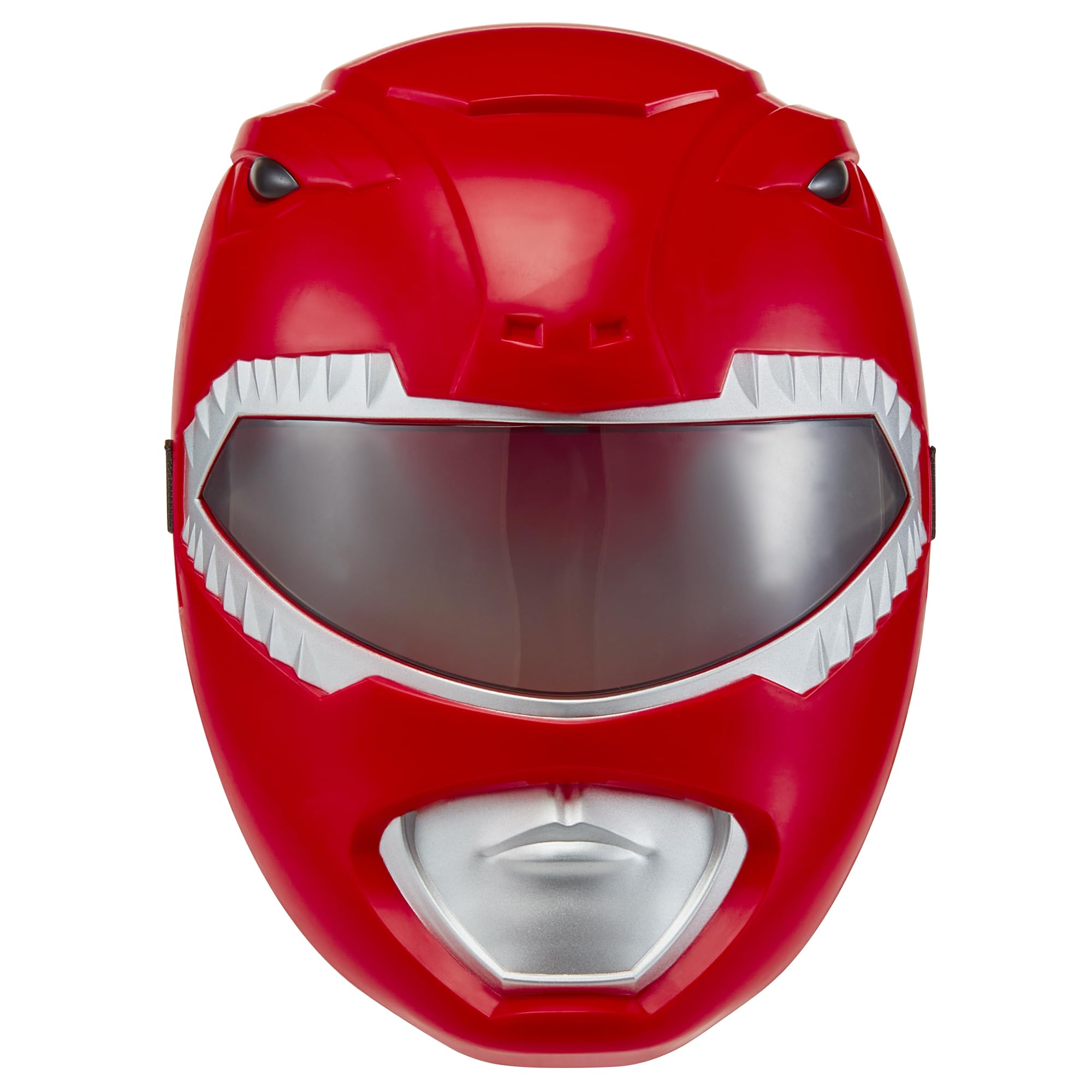 Power Rangers Mighty Morphin Re-Ignition Red Ranger Mask, front view, immersive role play benefits.