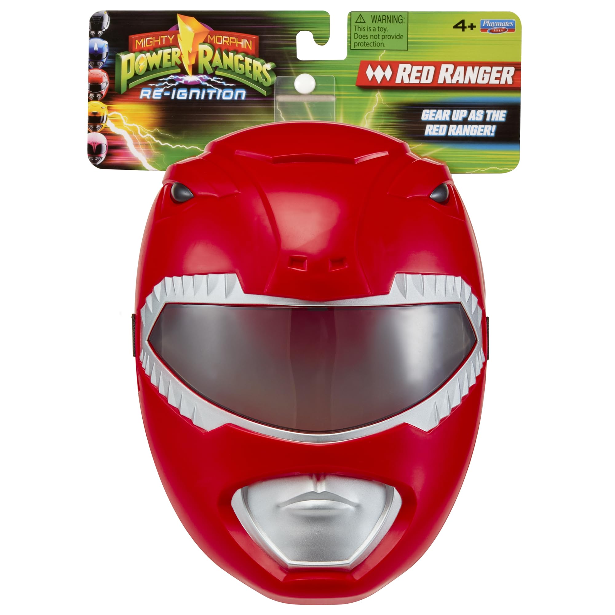 Power Rangers Re-Ignition Red Ranger Mask packaging image highlighting collectibility.
