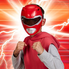 Power Rangers MMPR mask side view with adjustable strap for comfortable wear.