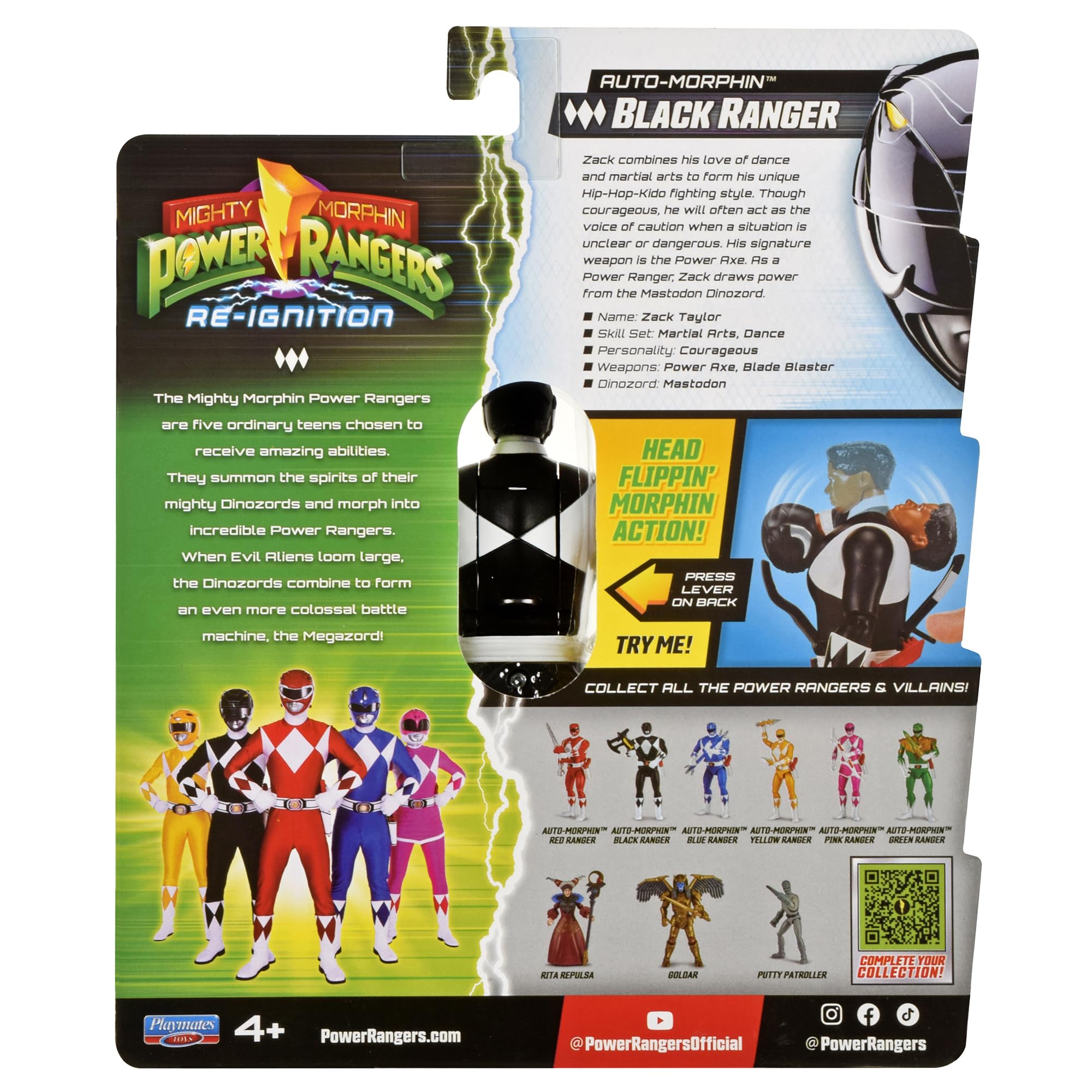 Power Rangers Mighty Morphin Re-Ignition collect them all with Playmates figures