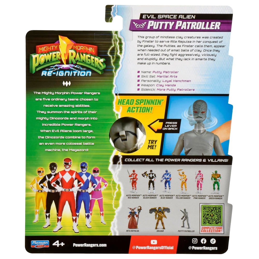 Display-ready Power Rangers Mighty Morphin Re-Ignition Putty Patroller