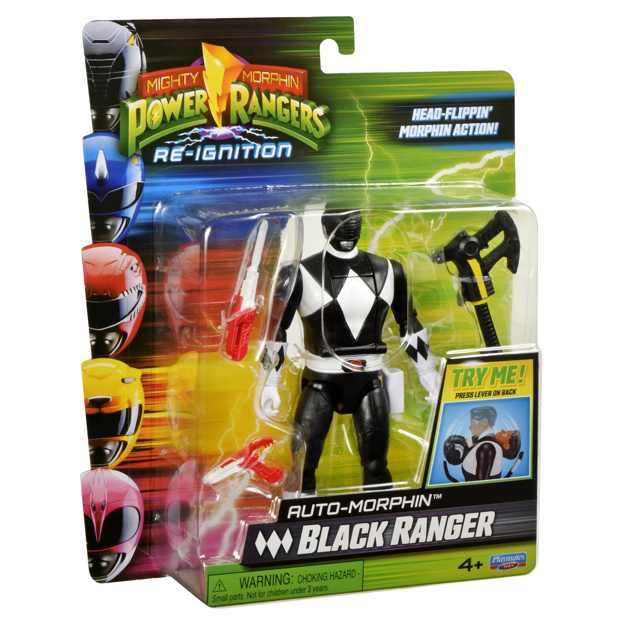 Power Rangers Mighty Morphin Re-Ignition packaging display for collectors