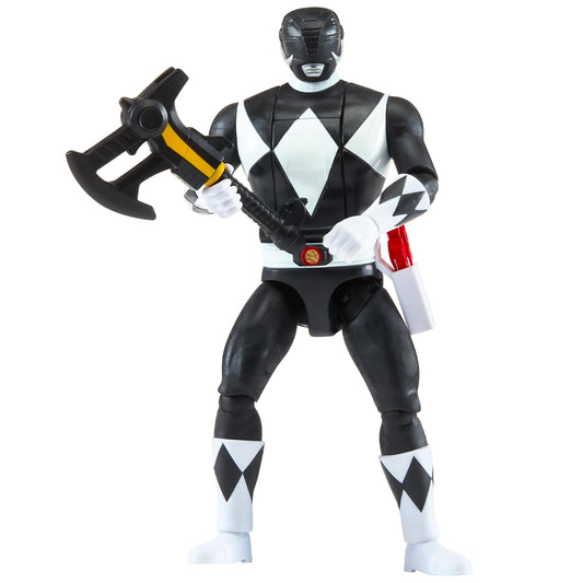 Power Rangers Mighty Morphin Re-Ignition Zack figure front pose, authentic detail for collectors