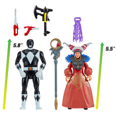 Rita Repulsa spell ray raises with lever press during battle