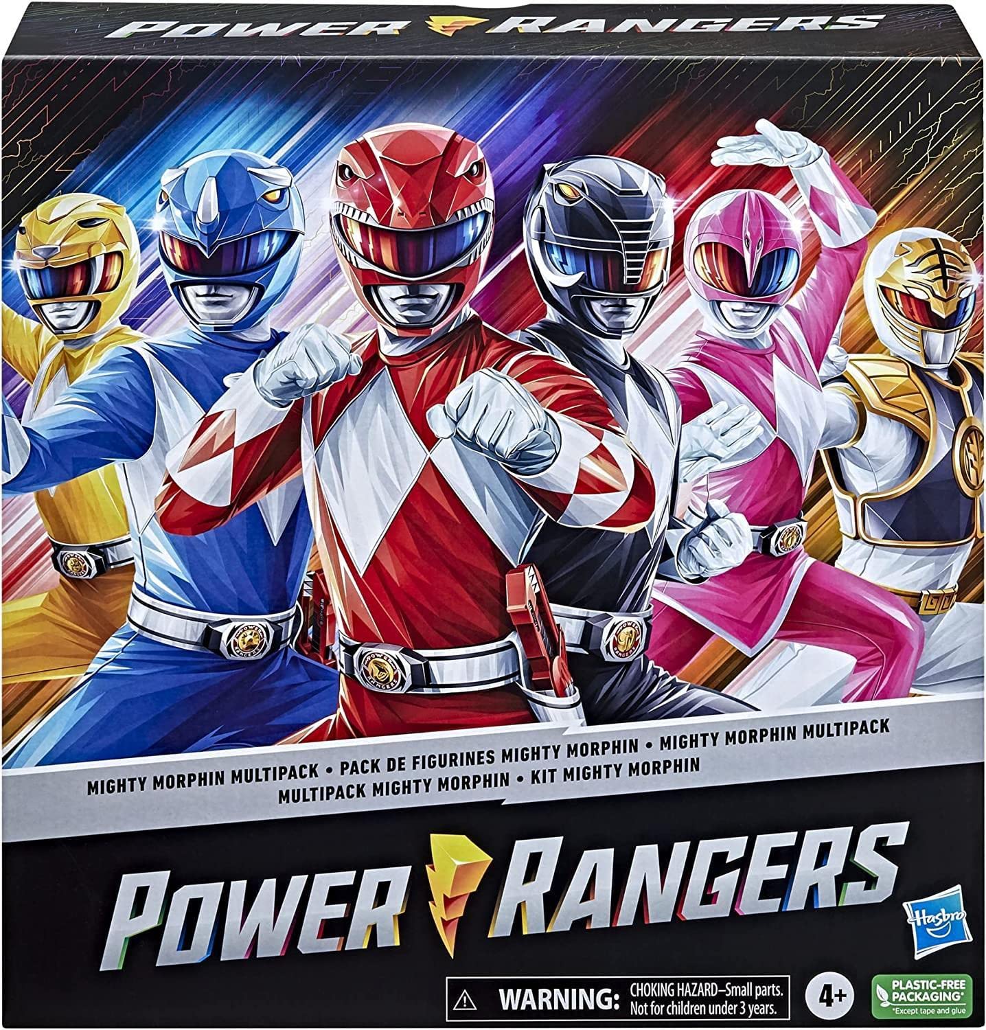 Power Rangers Mighty Morphin white ranger figure – versatile for team-based play and displays.