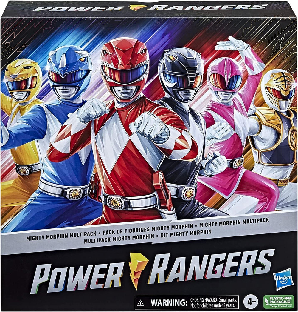 Power Rangers Mighty Morphin white ranger figure – versatile for team-based play and displays.