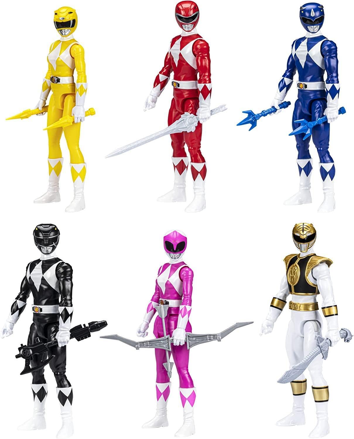 Power Rangers Mighty Morphin yellow ranger figure – ideal for co-play and display shelves.