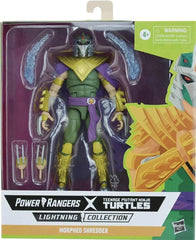 Power Rangers MMPR TMNT Green Ranger Shredder deluxe figure in dynamic pose for action photography.