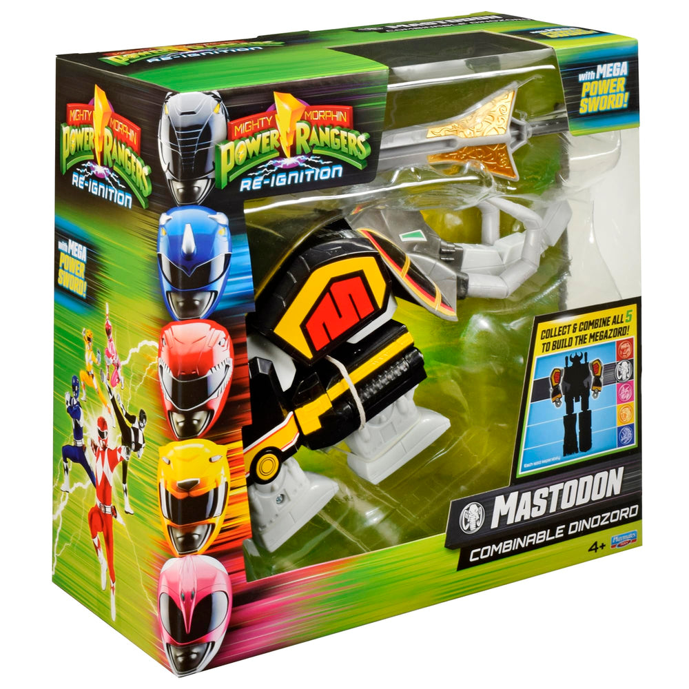 Collectible Power Rangers display friendly packaging and branding