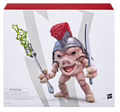 Power Rangers Pudgy Pig figure with blast effect for dynamic scenes.