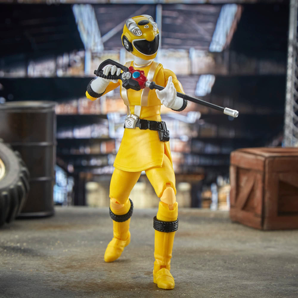 RPM Yellow Ranger articulation highlights poseability across figures