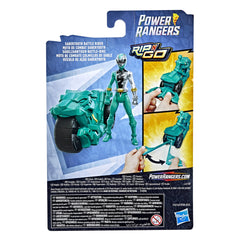 Power Rangers split-cord mechanism adds authentic speed to play.
