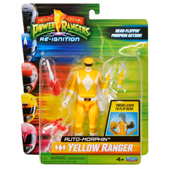 Power Rangers Yellow Ranger 6-inch figure front view, ideal for display and imaginative play.