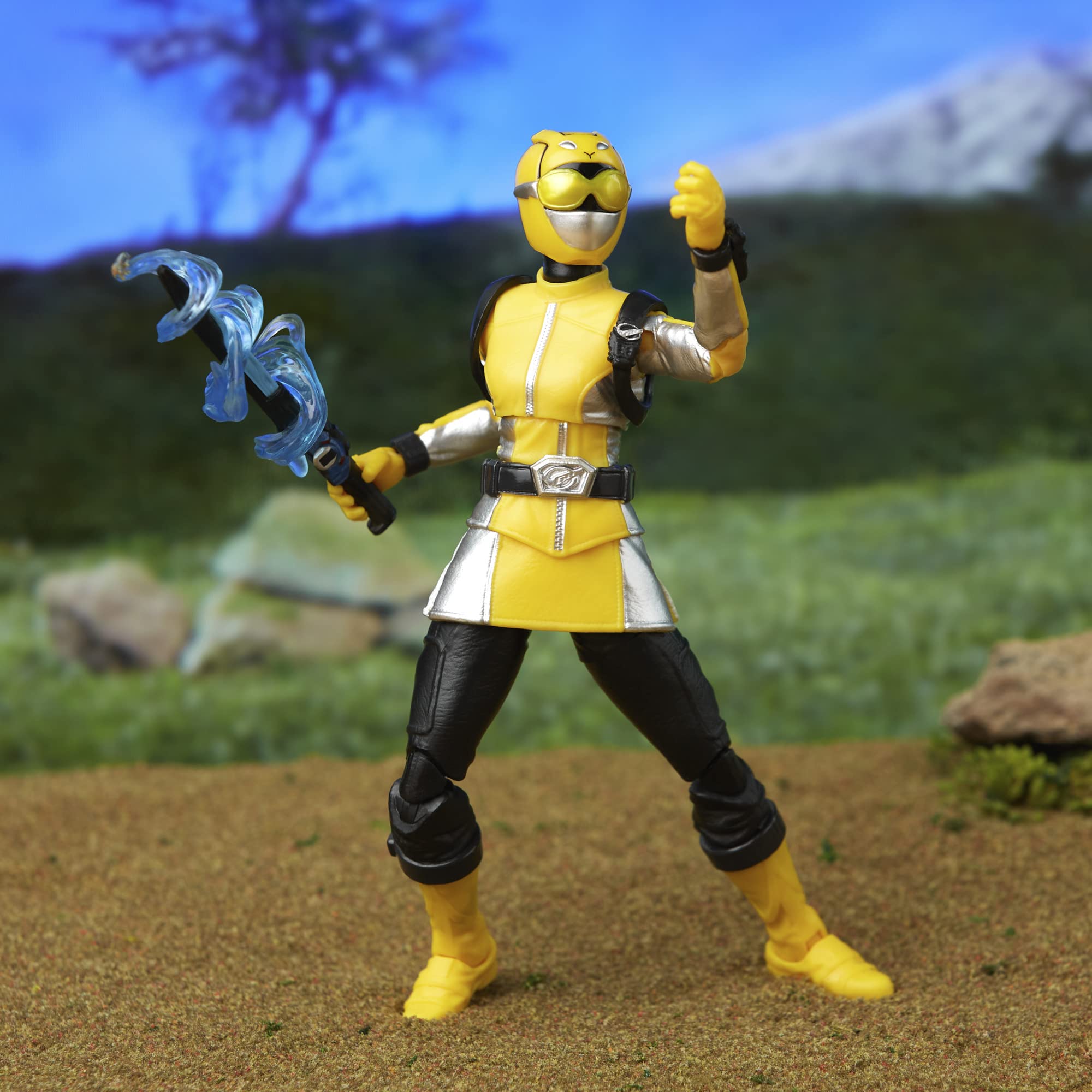 Power Rangers Yellow Ranger articulation points for action scenes