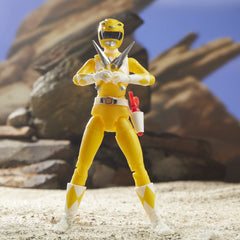 Power Rangers Yellow Ranger sabretooth tiger inspired details for authentic display