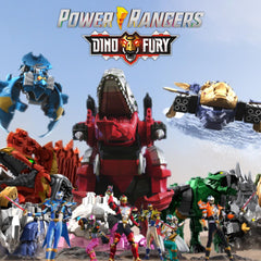 Zord Link figures connect to form the Primal Ultrazord