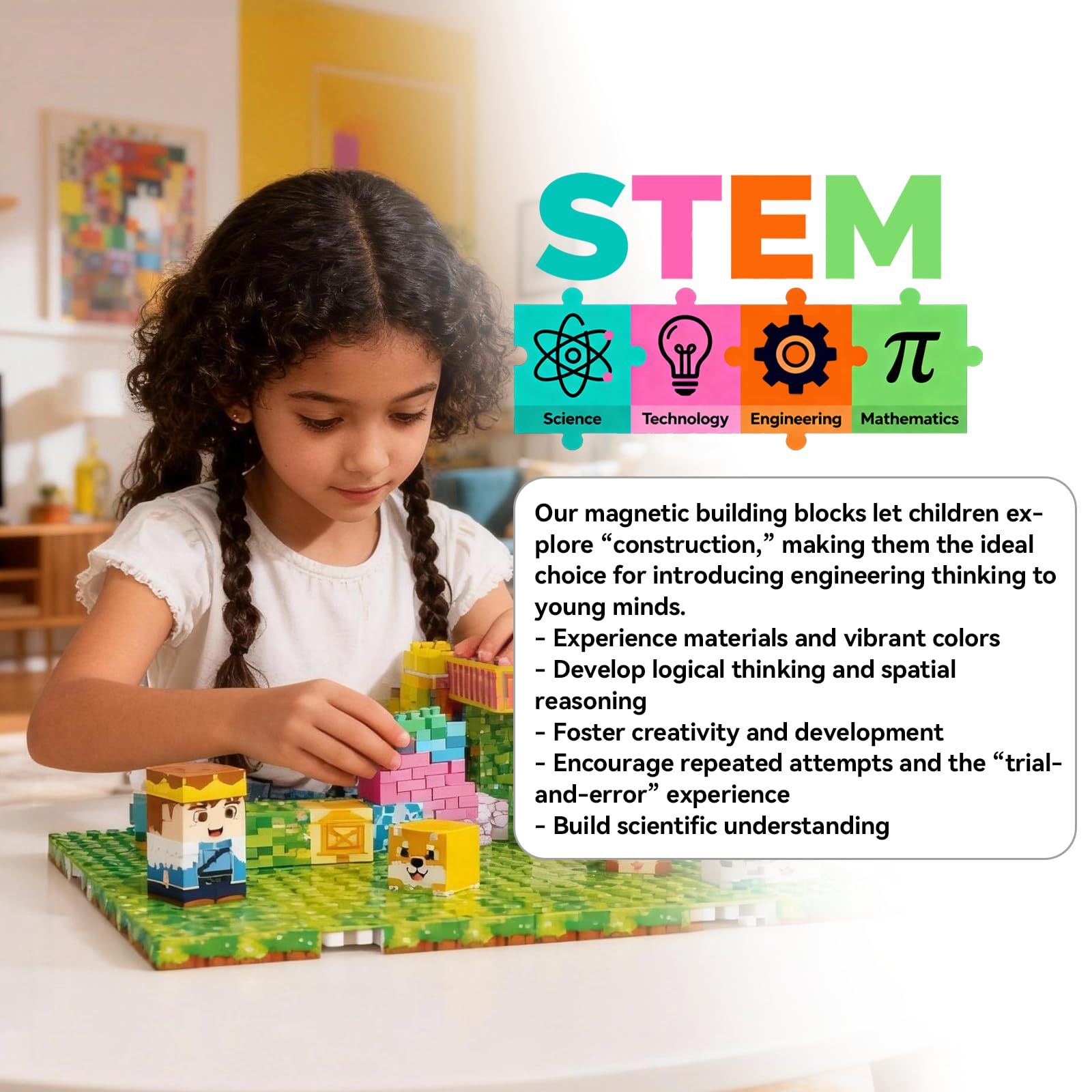 Powerful Xishan STEM toy supports collaborative learning and building.