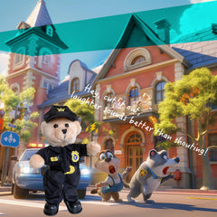 PowerPals teddy bear with sparkling eyes boosts imaginative sessions.