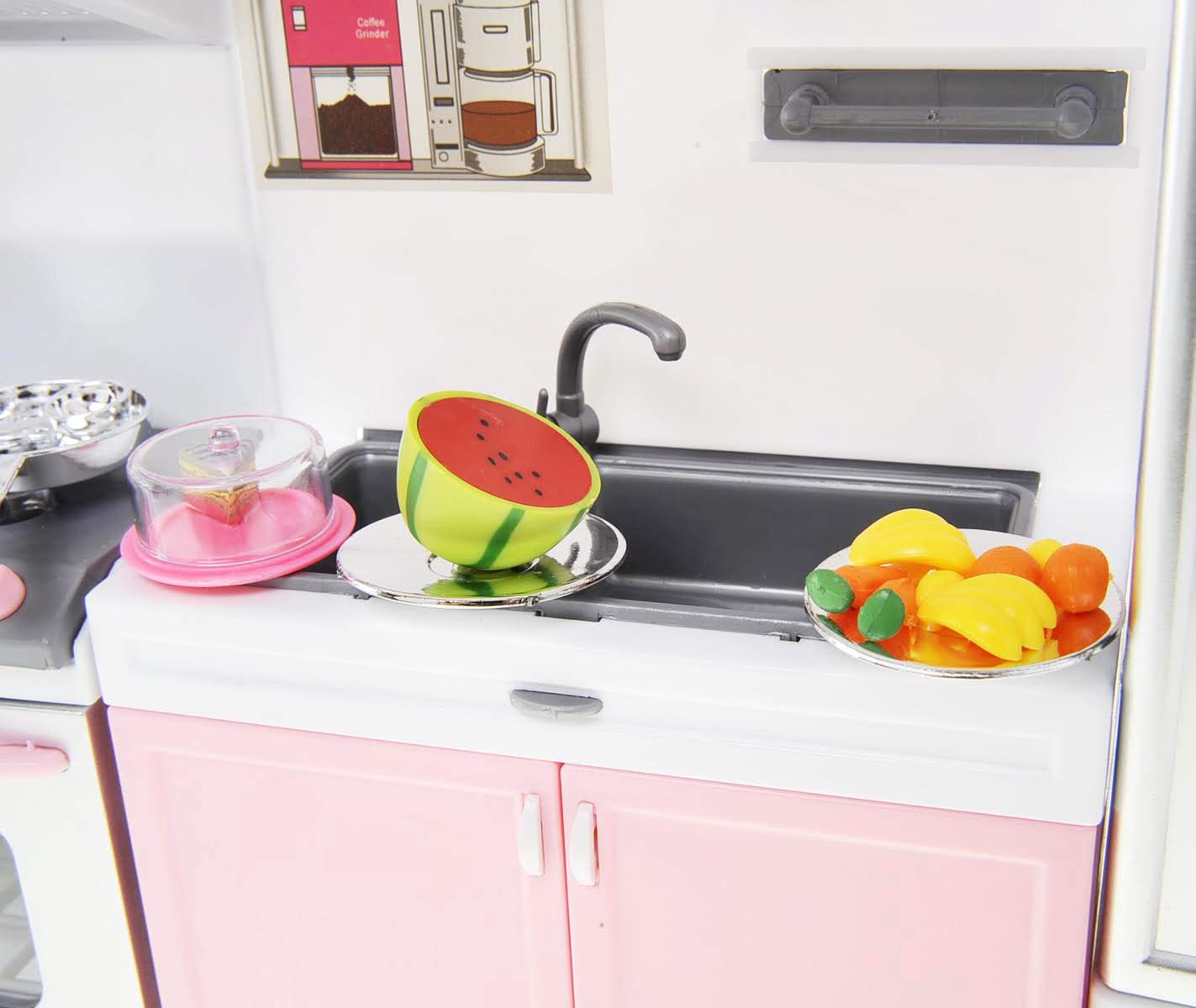 PowerTRC Doll Kitchen Play Set uses safe, durable materials for lasting fun.