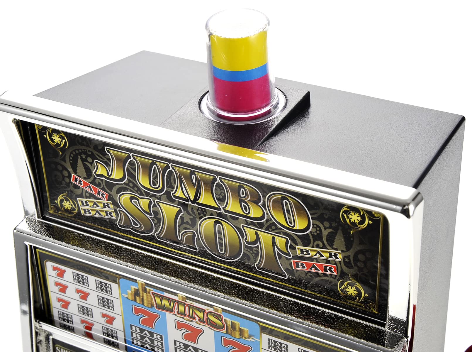 PowerTRC Jumbo Slot Bank coins dispense for quick rewards