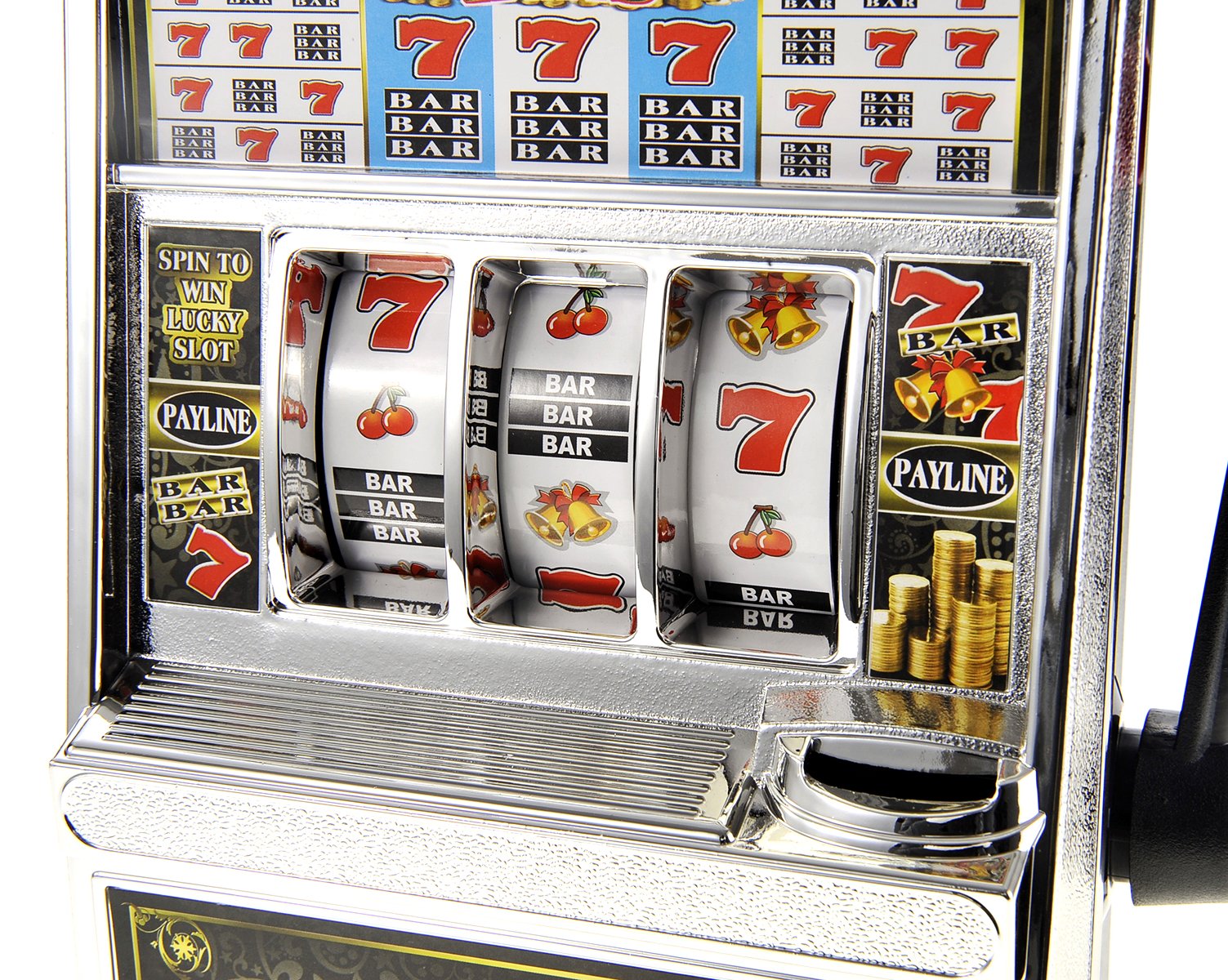 PowerTRC Jumbo Slot Bank vivid lights create exciting jackpot moments