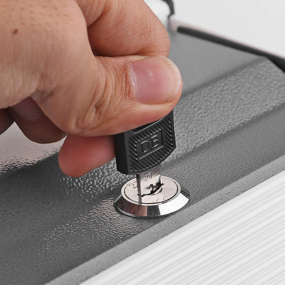 Powstro Book Safe on a shelf blends with decor.
