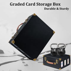 Poyilooo spacious dimensions fit 140+ graded cards.