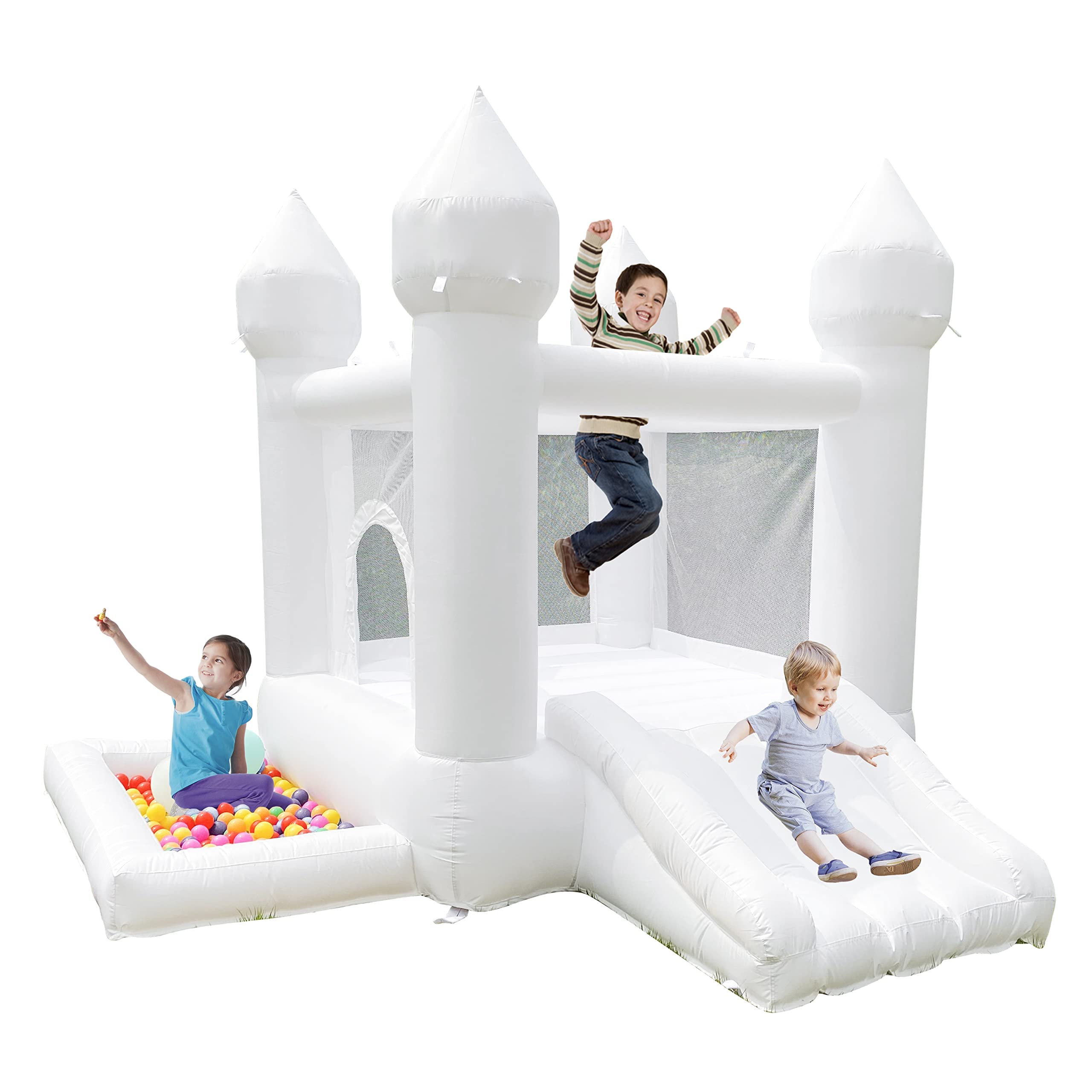 POYOUNGHU White Bounce House gift idea for parties