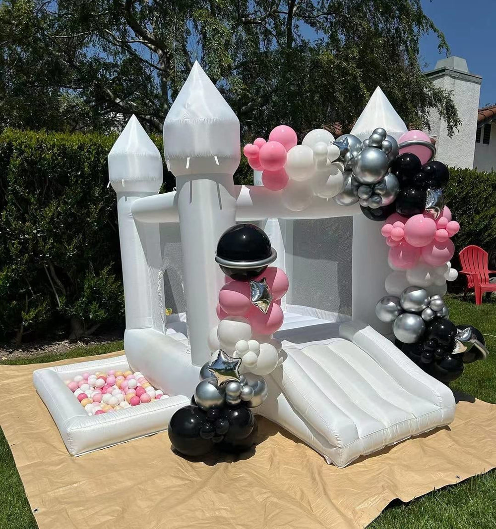 POYOUNGHU White Bounce House storage and setup accessories