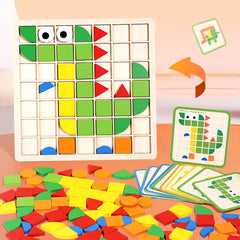 Pozale child engaged in pattern play demonstrates hands-on learning.
