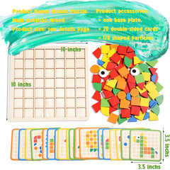 Pozale colorful blocks close-up showcase vibrant hues for pattern practice.