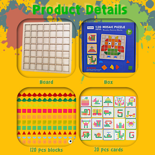 Pozale wooden grid board keeps pieces organized during play.