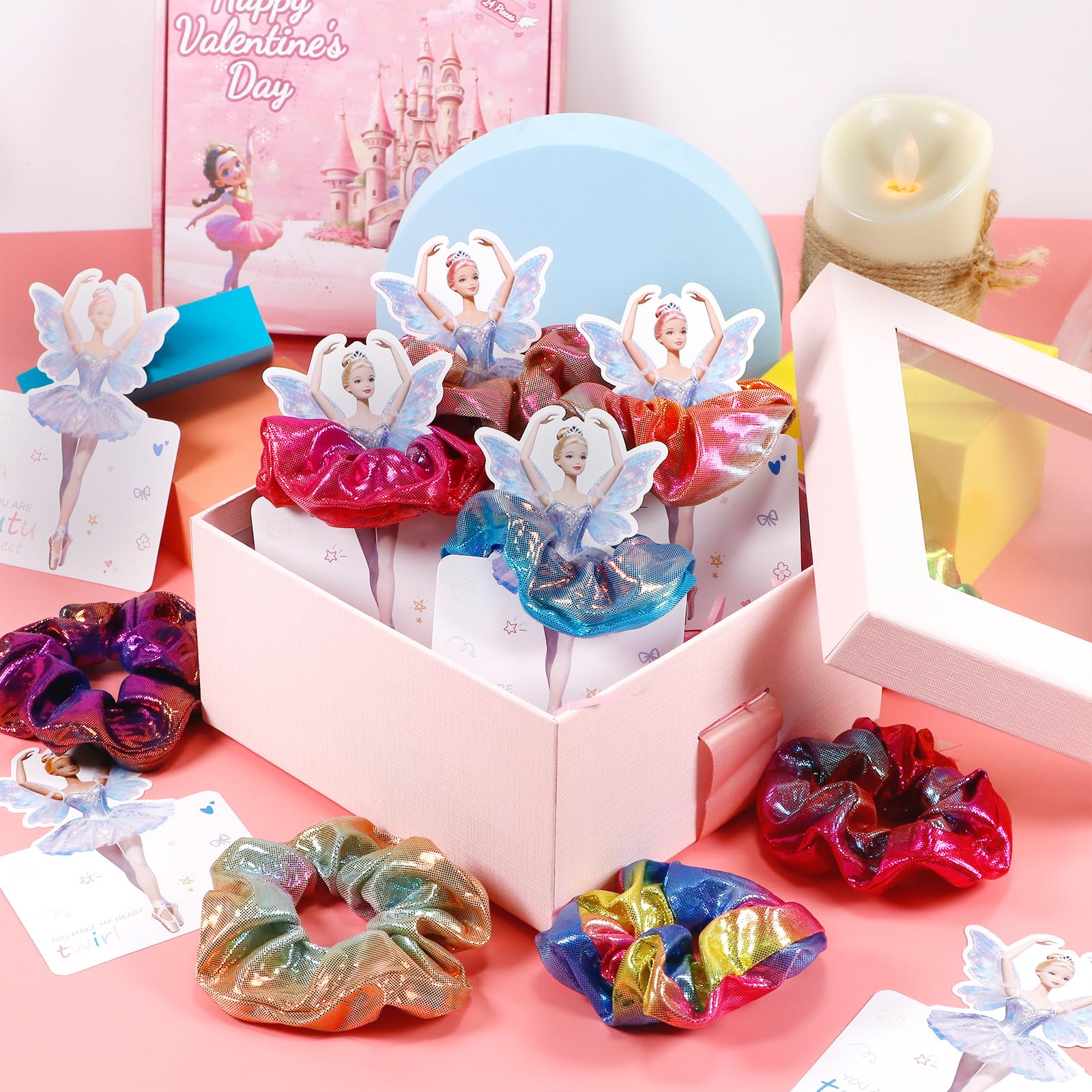 Pozemu girls hair accessory scrunchie offers gentle hold and comfort.