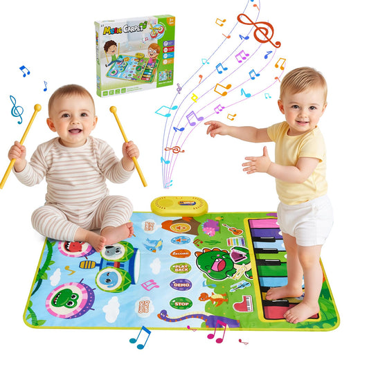 POZMTIORE Baby Musical Play Mat with piano keys—stimulates early music learning and sensory play.