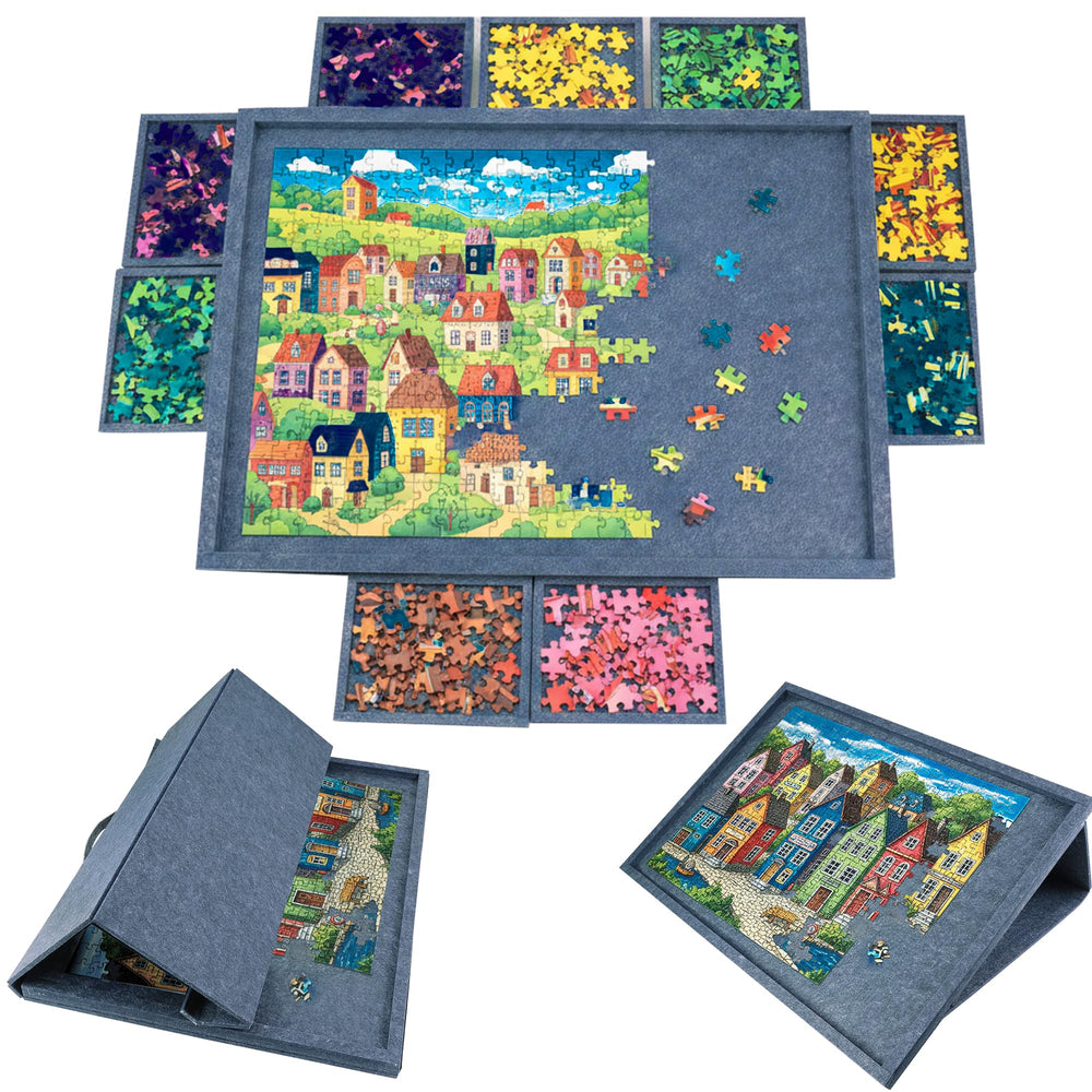 PP OPOUNT gray tilting puzzle board stand for comfortable puzzling