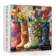 PPuzzling 1000-piece floral boots jigsaw for social solving