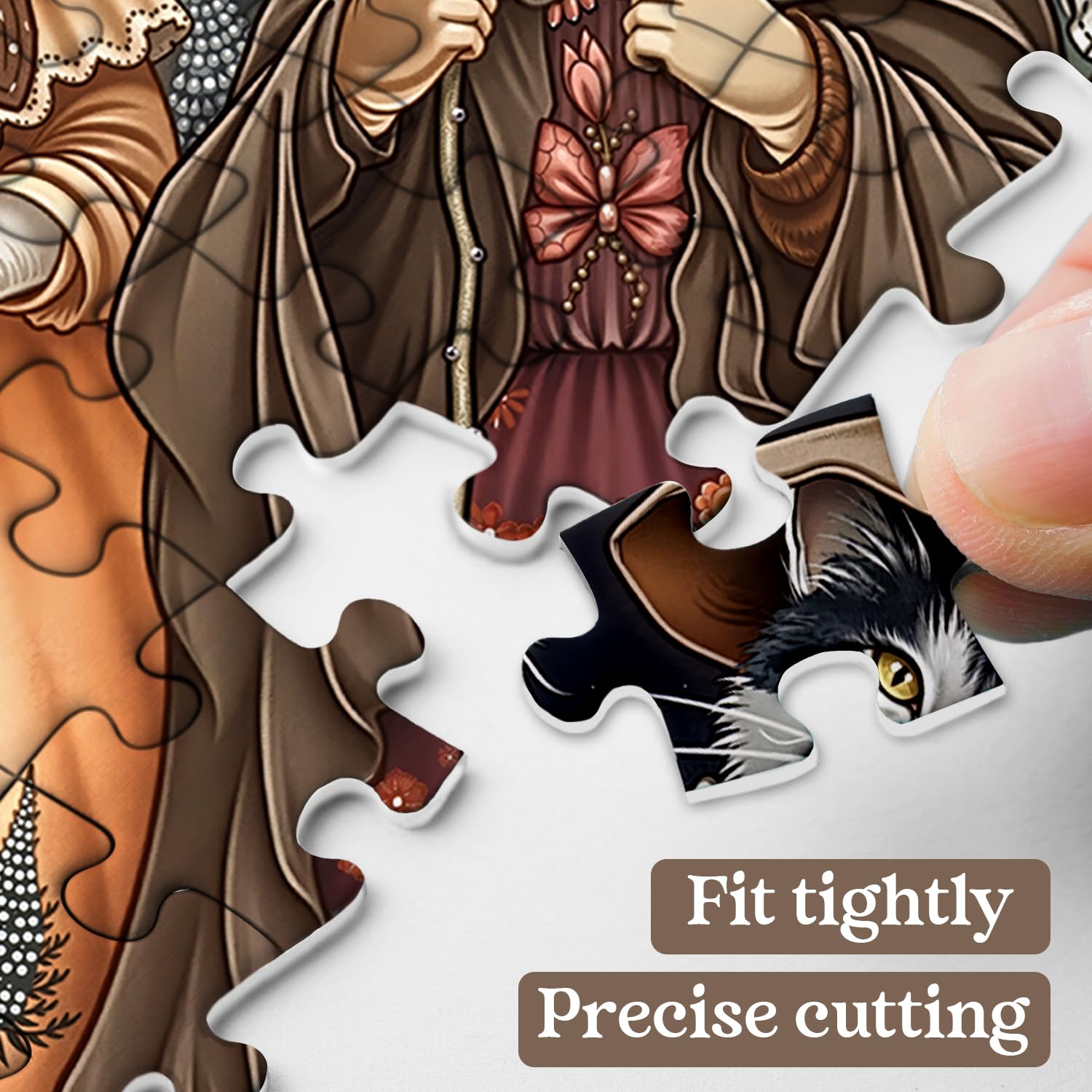 PPuzzling 1000-piece puzzle with elegant packaging box, ready for gifting.
