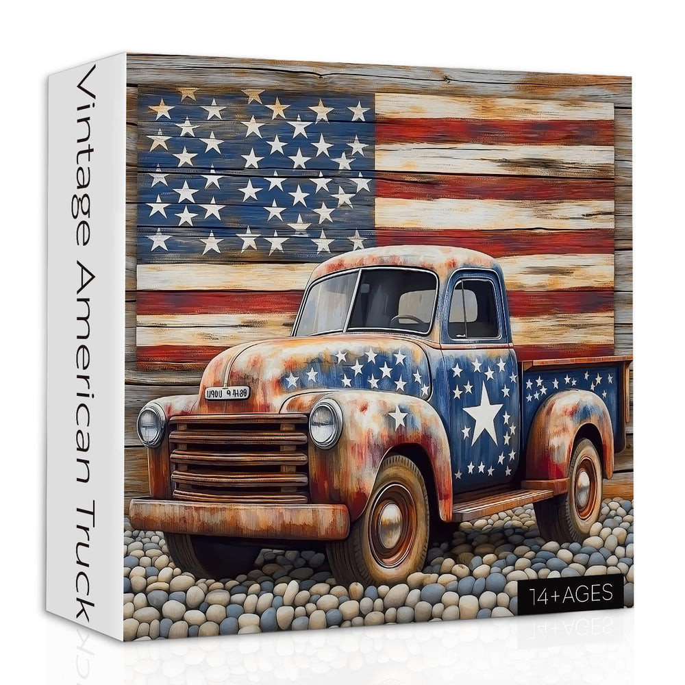 PPuzzling American Truck Puzzle poster inside in high resolution for a vivid finish.