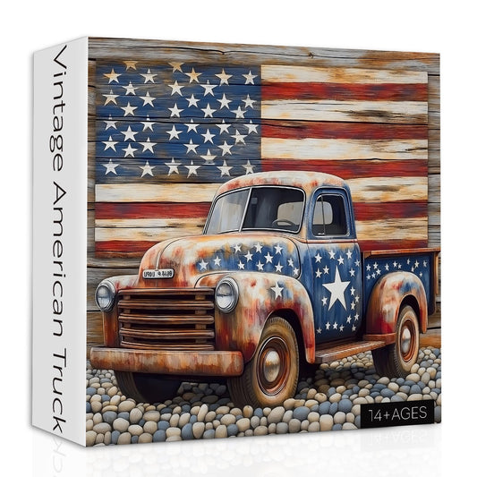 PPuzzling American Truck Puzzle poster inside in high resolution for a vivid finish.